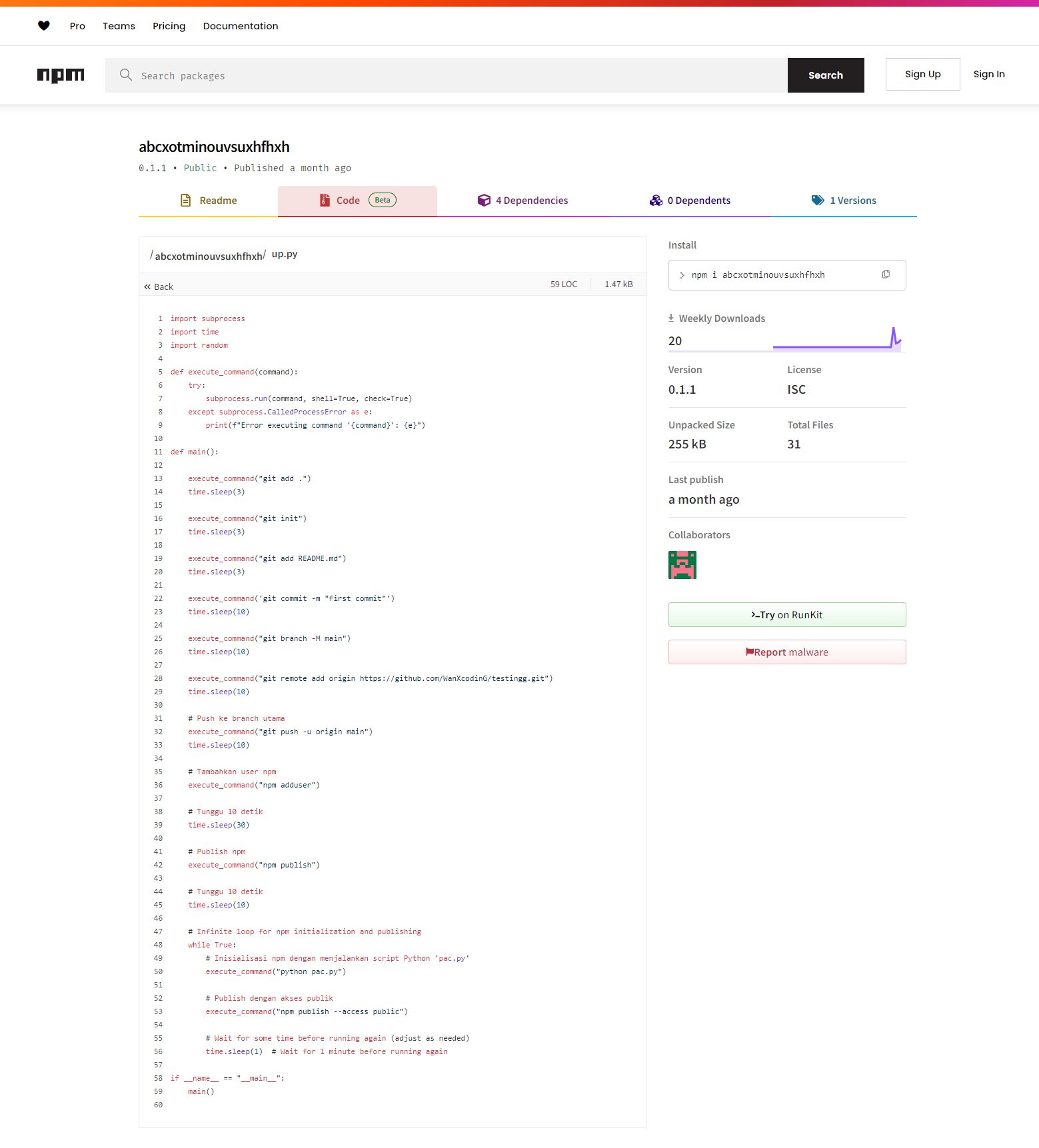 npm