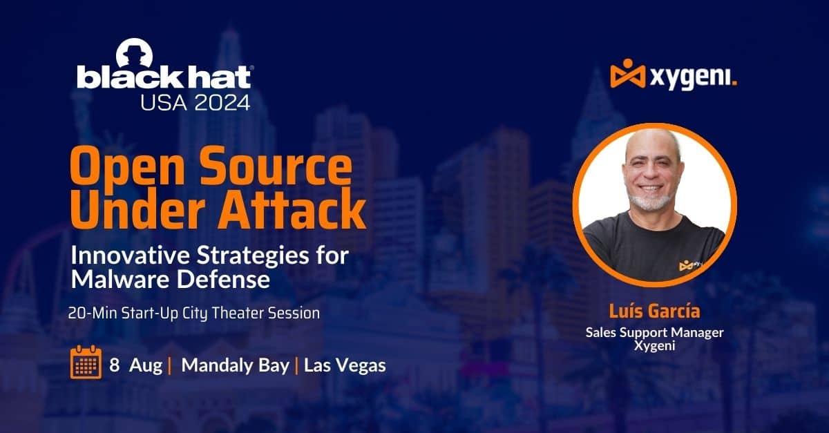 Visit Xygeni at Black Hat USA 2024