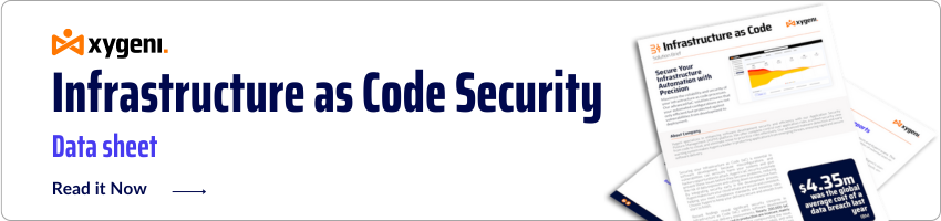 Infrastructure as Code Security Datasheet