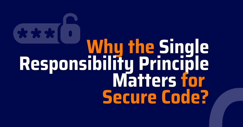 Single Responsibility Principle - single principle - solid programming principles