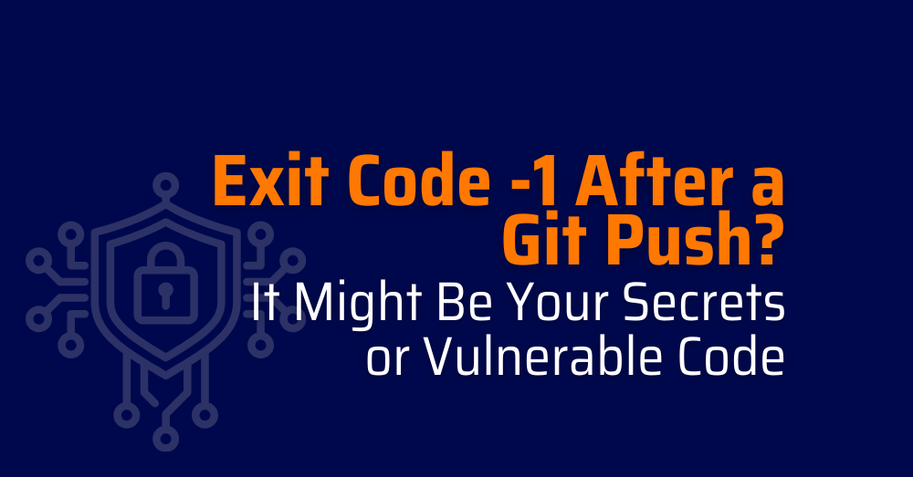 exit code -1 - git push