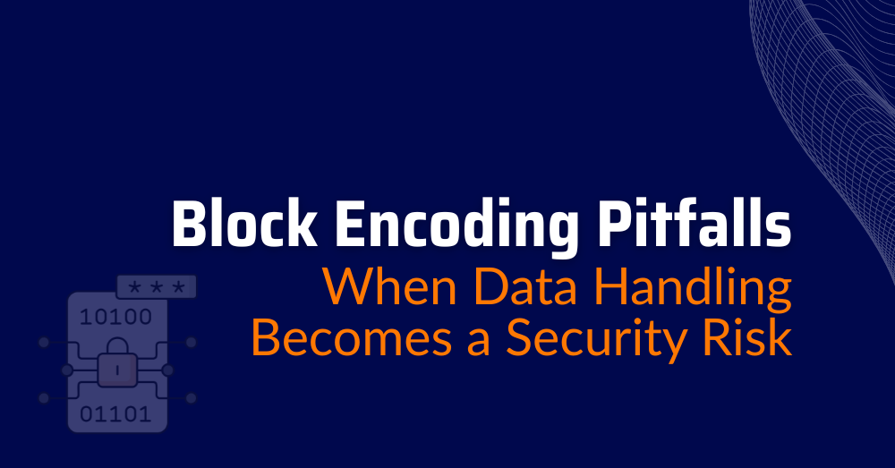 Block Encoding - character encoding in python - data encoder